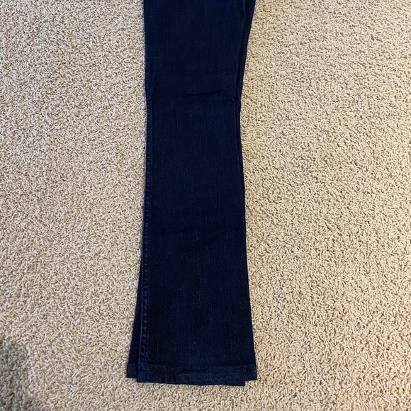 7 For All Mankind Dark Blue Straight Leg Jeans - Picture 7 of 7